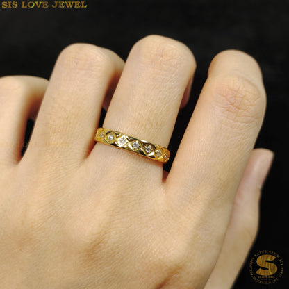 Pave Dome Ring R029