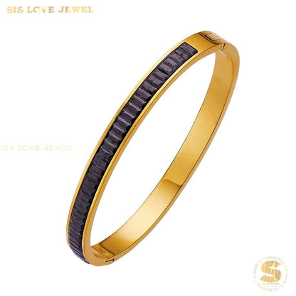 Half Row Zirconia Bangle H034