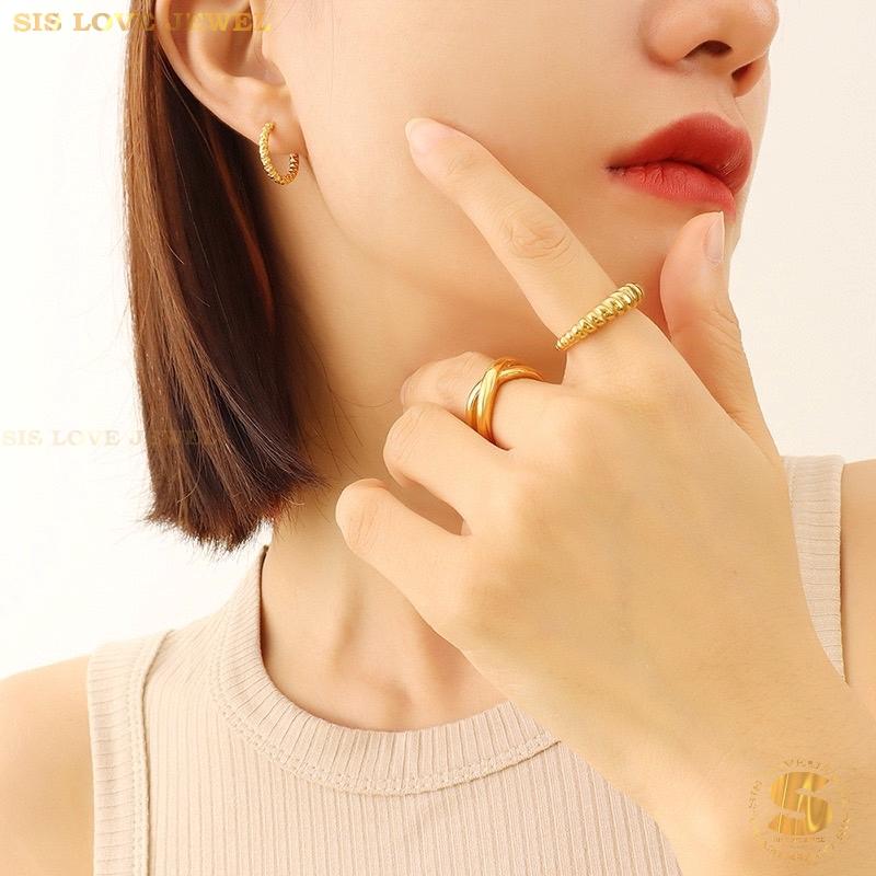 Dainty Rope Hoop Earrings S008