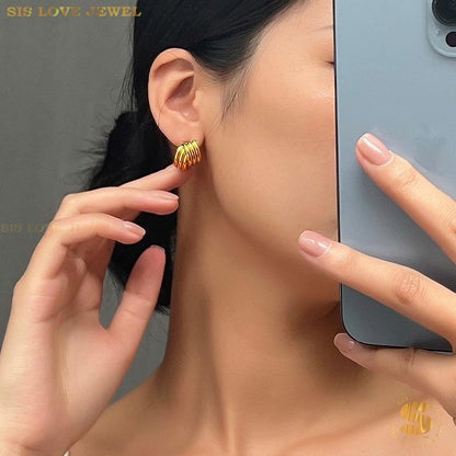 Minimalist Cross Stud Earrings S032