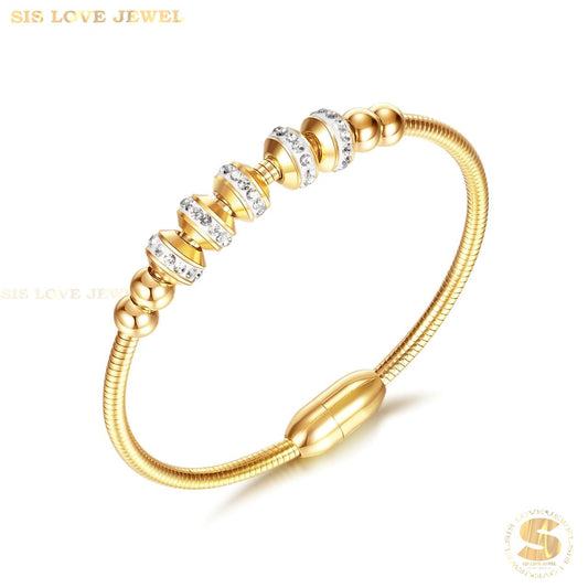 Round Bangle with Magnet Lock H057