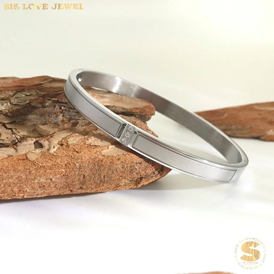 Stardust Kiss Bangle H051 Silver