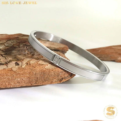 Stardust Kiss Bangle H051 Silver