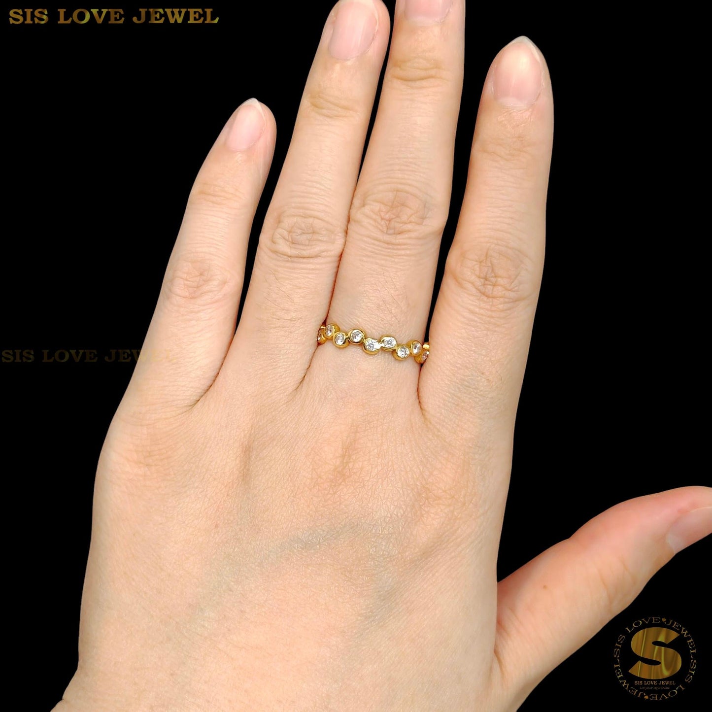 Chic Zircon Open Ring R140
