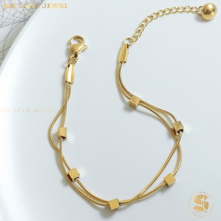 Mini Cube Double-Layer Bracelet B139