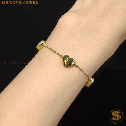 Love & Snake Chain Bracelet B150