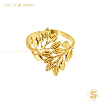 Adjustable Leaf Ring R126