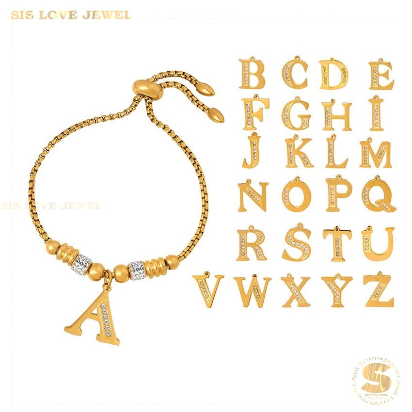 Alphabet Letters Bracelet B068