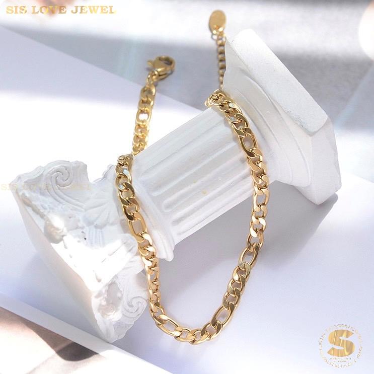 Classic Figaro Chain Anklet A002