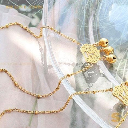 Pave Heart Gold Plated Bracelet A023