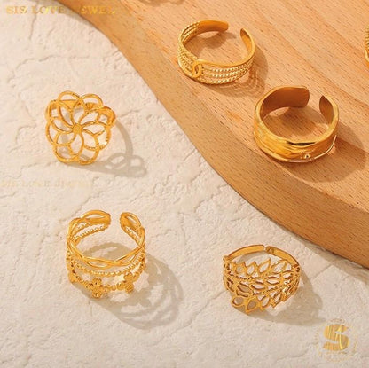 Adjustable Leaf Ring R077