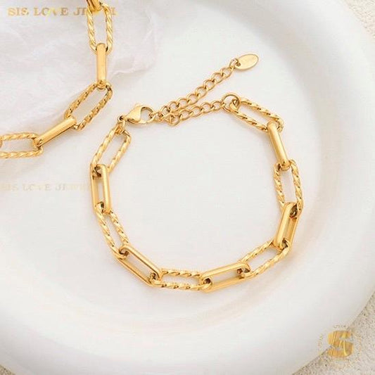 Paperclip Chain Bracelet B105