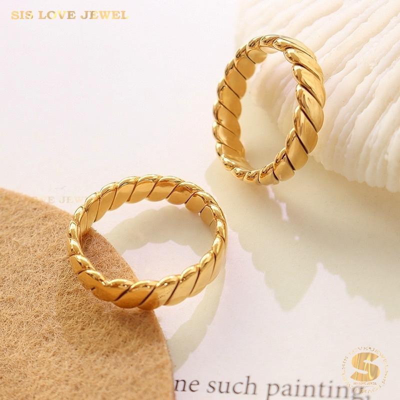 Simple Gold Plated Ring R020