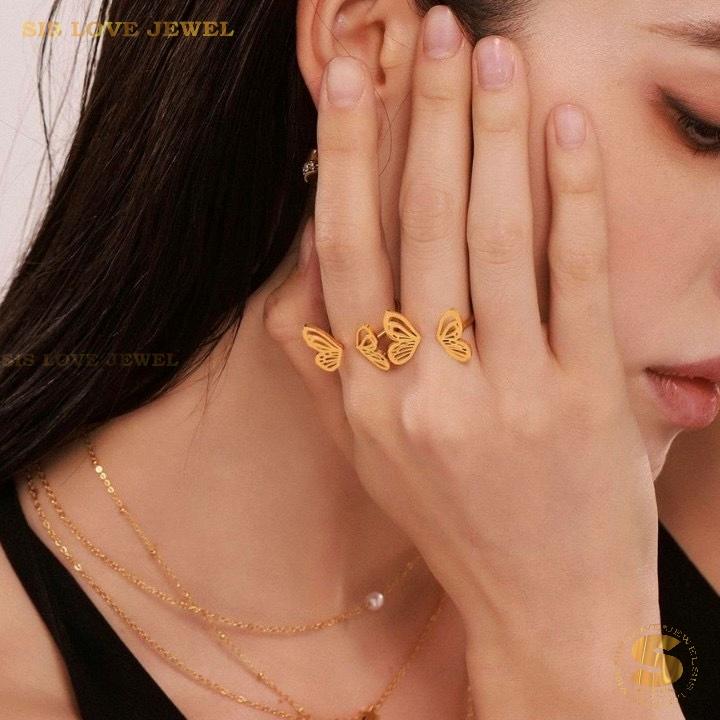 3D Butterfly Adjustable Ring R011