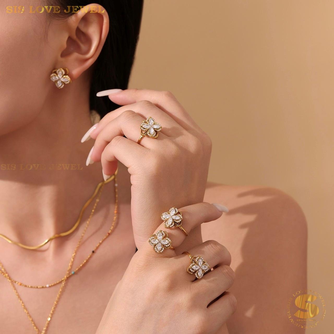 Four Leaf Love Jewelry Set N155 R136