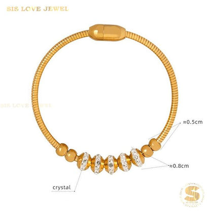 Round Bangle with Magnet Lock H057