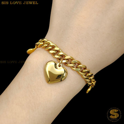3 Love Pendant Bracelet B211