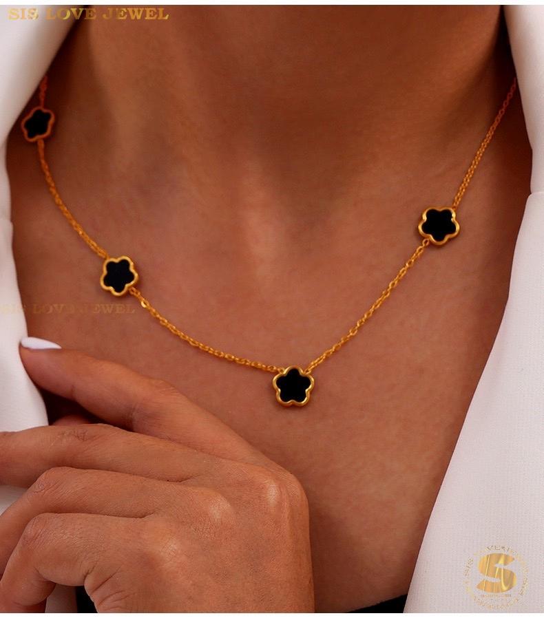 Noir Elegance Sakura Necklace N112