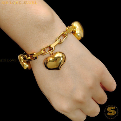 Big Love Pendant Chain Bracelet B209