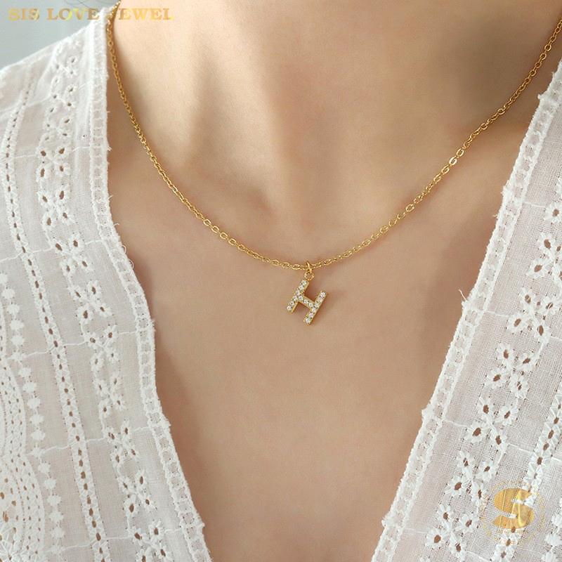 Personalized Alphabet Letter Necklace N072