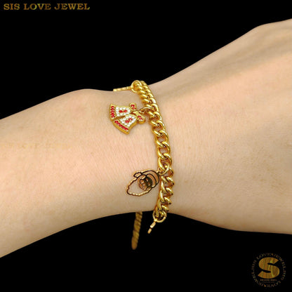 Christmas Charm Bracelet B195