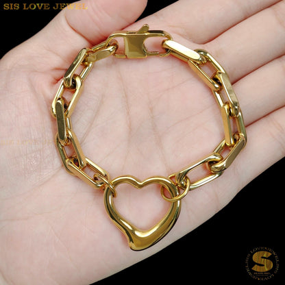 Big Love Thick Sauh Chain Bracelet B193