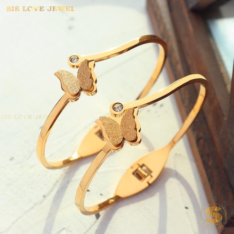 Butterfly Oval Bangle H017