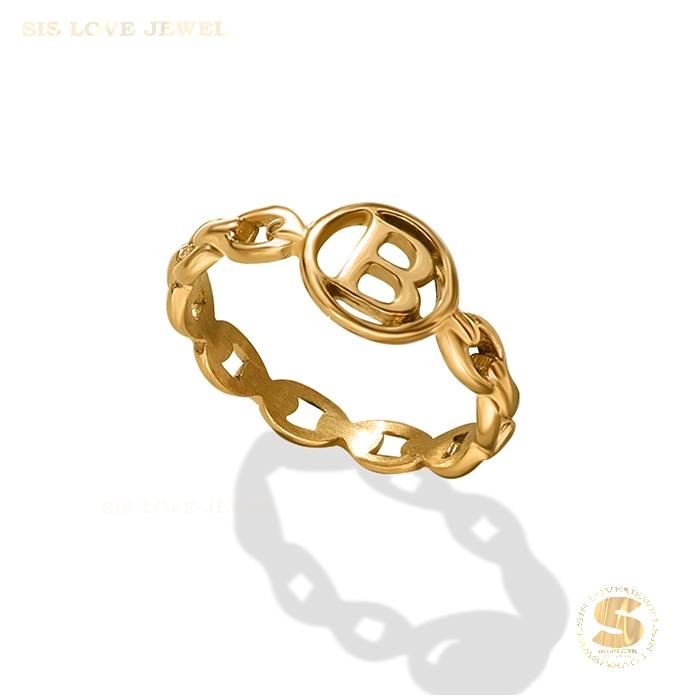 Letter B Ring R006