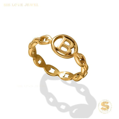 Letter B Ring R006