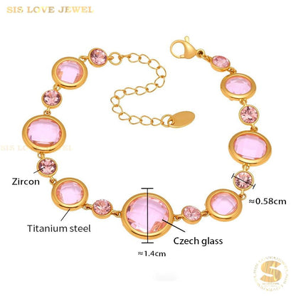 Crystal Tennis Bracelet B236