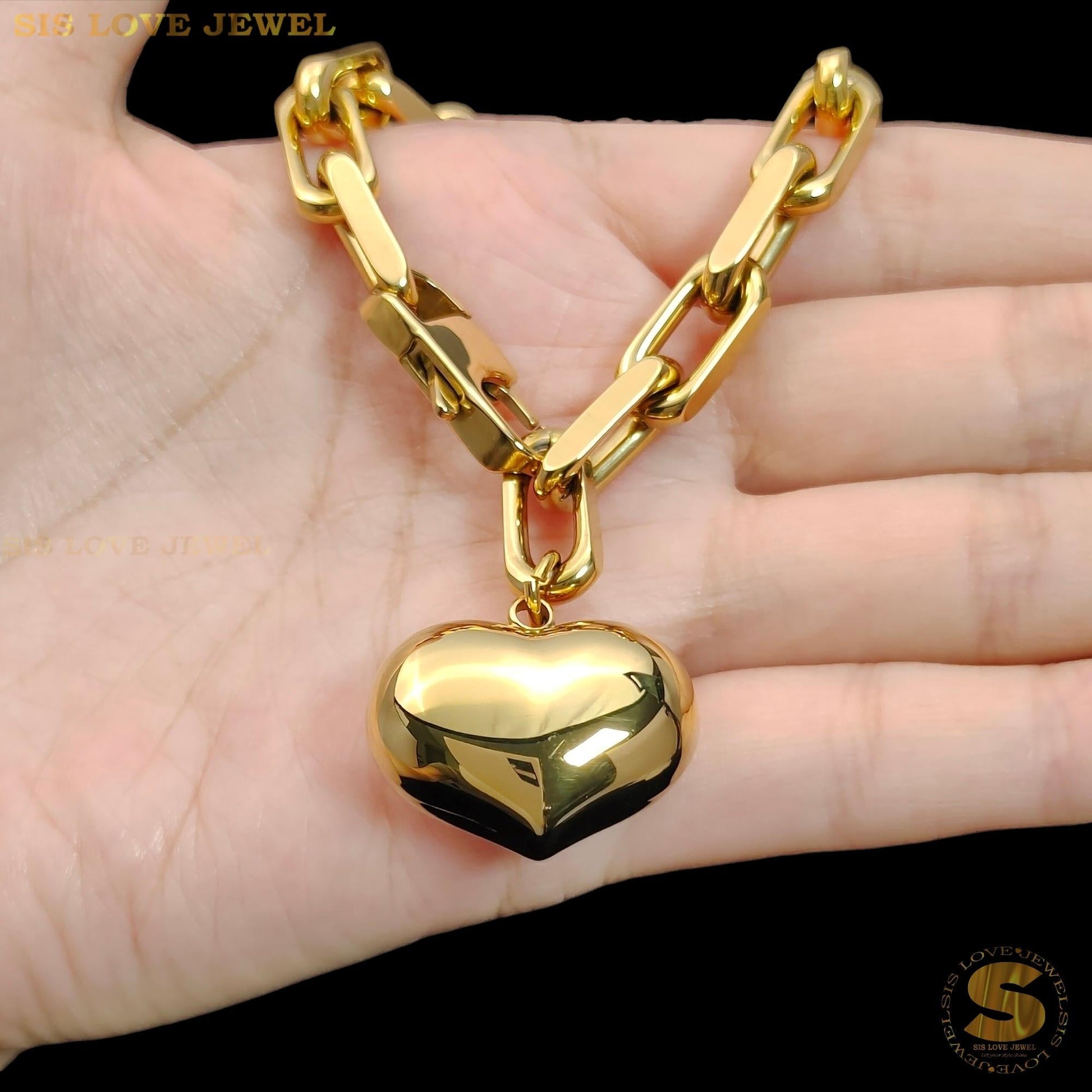 Big Love Pendant Chain Bracelet B209