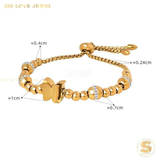 Butterfly Adjustable Bracelet B081