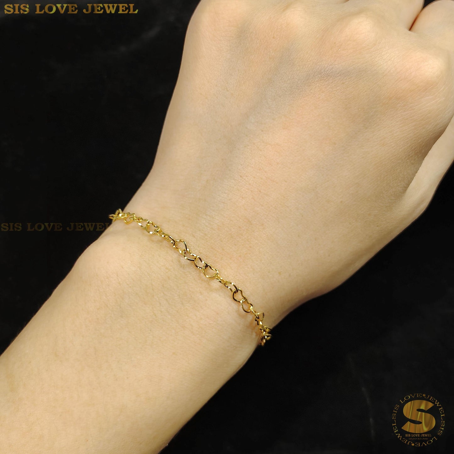 Minimalist Love Chain Bracelet B122