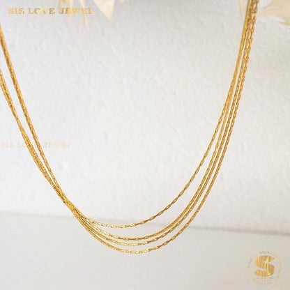 The Serene Circle Necklace N089