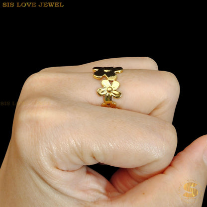Adjustable Flower Adjustable Ring
