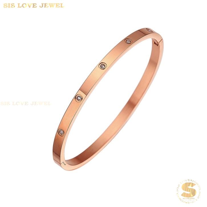 Dazzling Star Zirconia Bangle H022