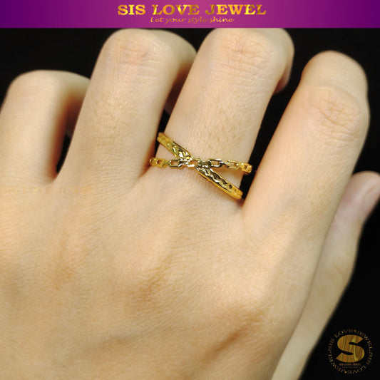 Cross Adjustable Ring R089
