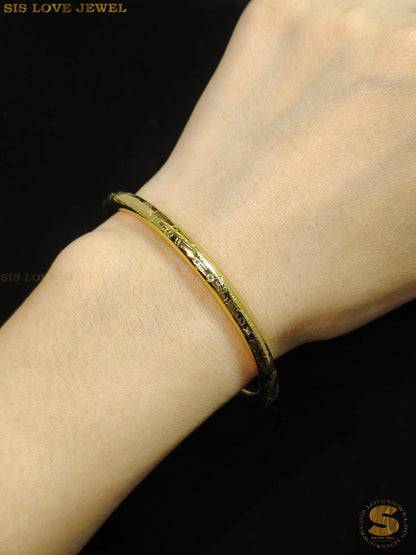 Fu Minimalist Round Bangle H108