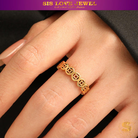 Lucky Money Coin Ring R115