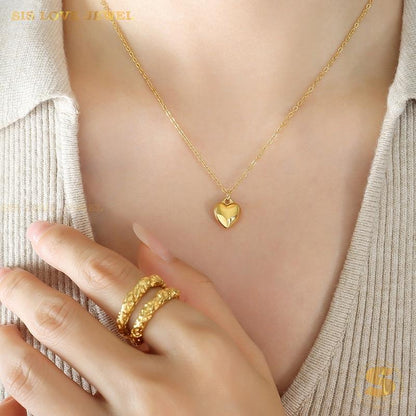 Simple Love Pendant Necklace N001