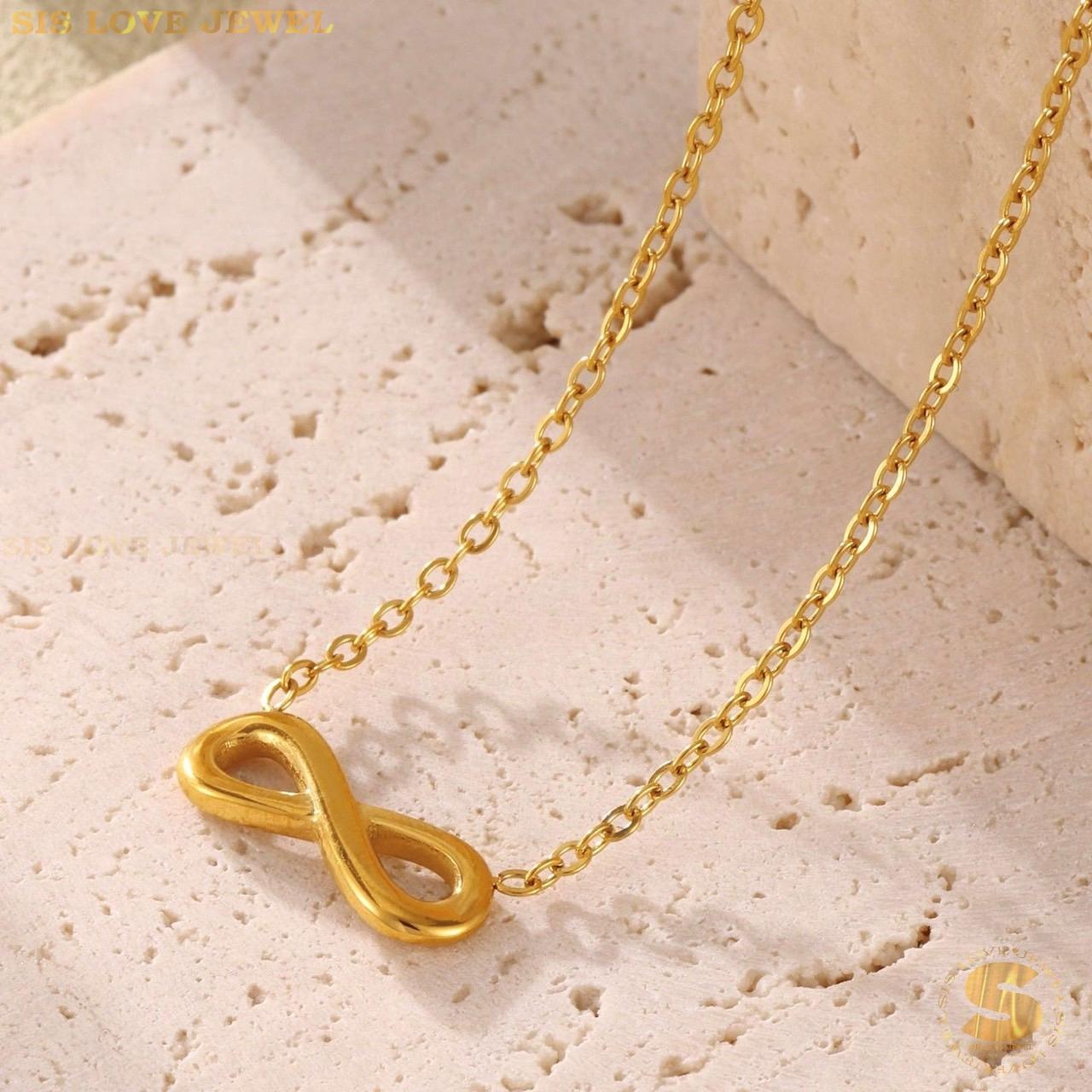 Gold Plated Infinite Necklace N140