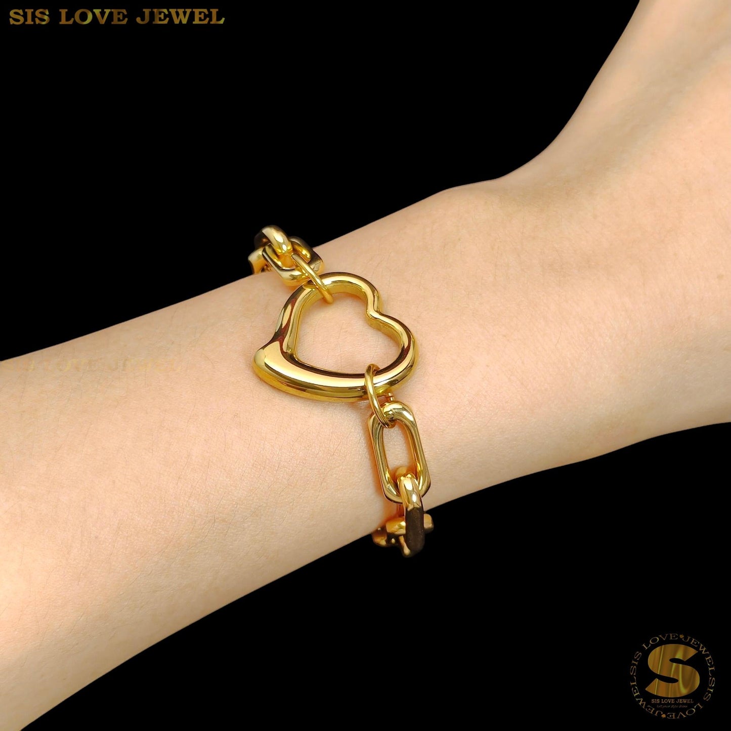 Big Love Thick Sauh Chain Bracelet B193