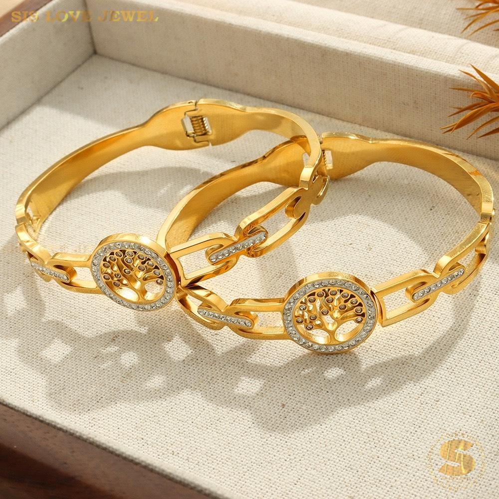 Lucky Golden Money-Tree Bangle H125