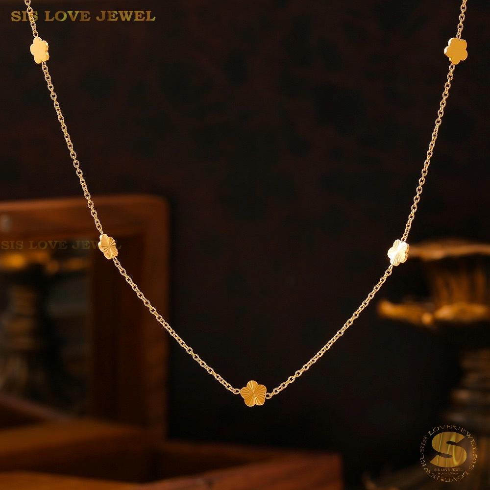 Gilded Harmony Flower Necklace N141