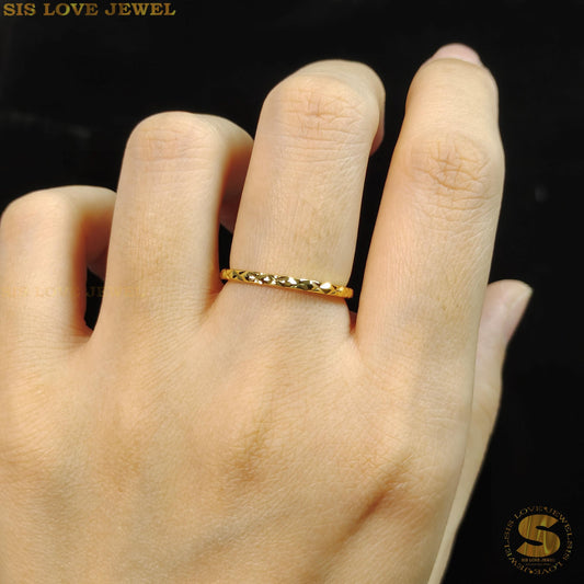 Simple Cross x Thin Ring R068