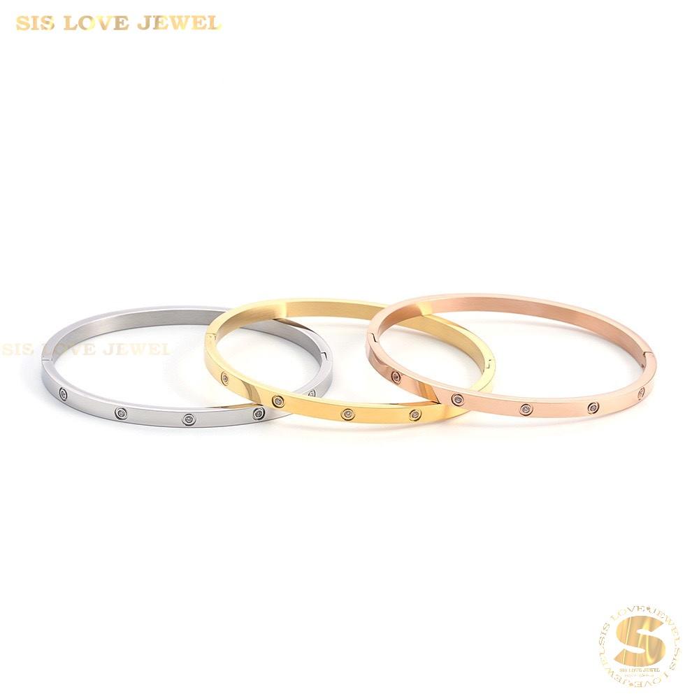 Dazzling Star Zirconia Bangle H022