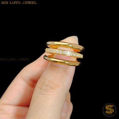 3 Layers Zirconia Ring R128