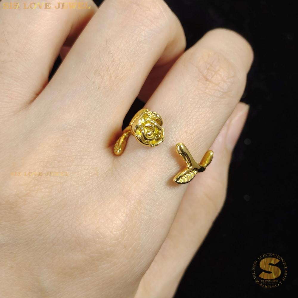 Adjustable Rose Flower Ring R016