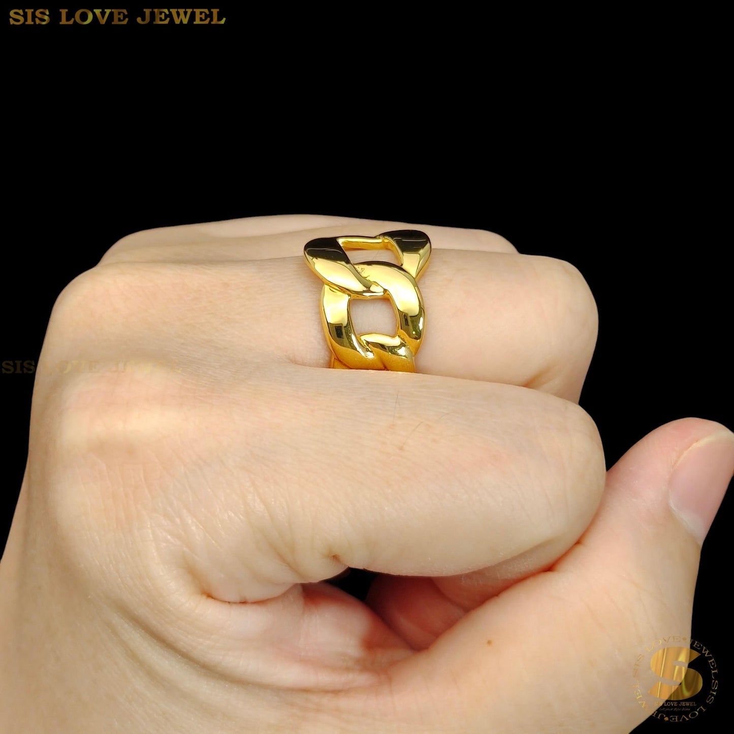 High-Shine Statement Ring R103