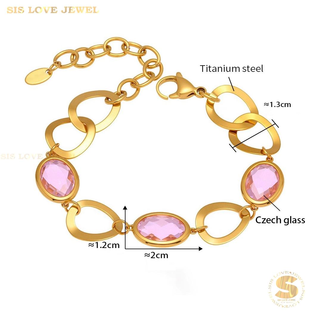 Crystal Chain Bracelet B235